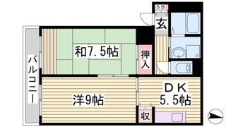シャルマン岩屋の間取り画像