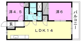 緑風館 中央の間取り画像