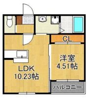 エクスヴィータ新入の間取り画像