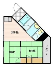 コーポ大辻の間取り画像