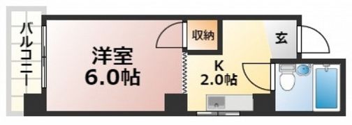 コーポ的場の間取り画像