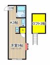 パレス杉田Ⅵの間取り画像