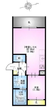 REGALEST さいたま新都心の間取り画像