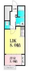 BAU多賀城の間取り画像
