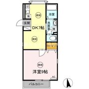 セジュール山西 B棟の間取り画像