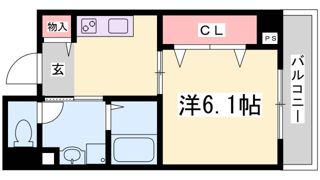 アベニューKOBE山本通の間取り画像