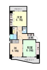 サンコート住吉駅前の間取り画像