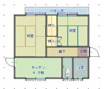 シブヤアパート Wの間取り画像