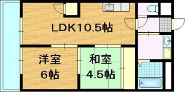 御陵レジデンスの間取り画像