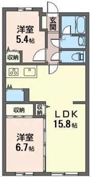 ベルメゾン北葛西の間取り画像