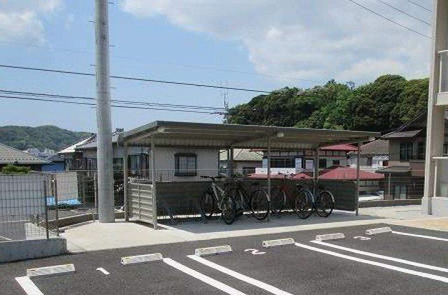 駐輪場まで0m