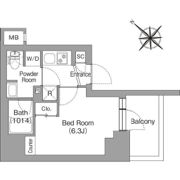 コンフォリア・リヴ横浜平沼の間取り画像