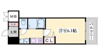 エステムコートハーバーランド前Ⅲコスタリティの間取り画像