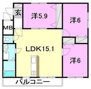 ブライム サンライトの間取り画像