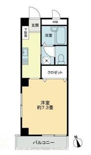 フォブールKSの間取り画像