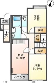 グランベル弐番館の間取り画像