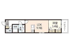 アドバンス緑井B棟の間取り画像