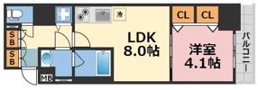 RISING MAISON 本町橋（旧名称：レオンコンフォート本町橋）の間取り画像