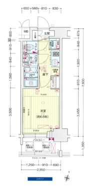 プレサンス塚本グランゲートの間取り画像