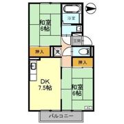 プレジールHASHIMOTO Bの間取り画像