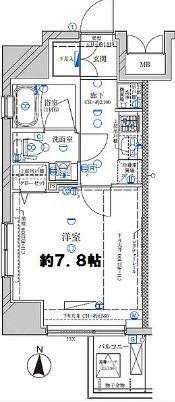 ディアレイシャス菊川の間取り画像
