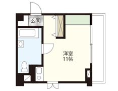 フローラル三篠の間取り画像