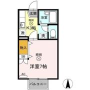 サンシャインパレス B棟の間取り画像