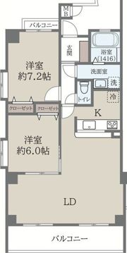 ソシア楠乃木の間取り画像