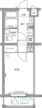 エスパシオ西高島平の間取り画像