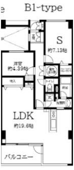 TLRレジデンス磯子駅前の間取り画像
