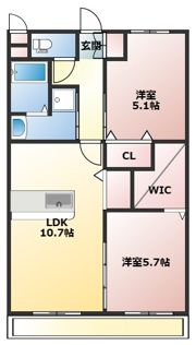 レリアテラス川内南の間取り画像
