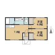 和気貸家（松島）東の間取り画像