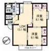 レインボーハイツB棟の間取り画像