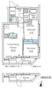 プライムブリス中野富士見町Ⅱの間取り画像