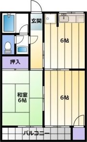 フジヒロハイツの間取り画像