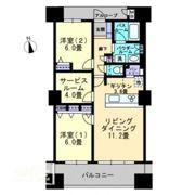 アルファタワー桜町の間取り画像