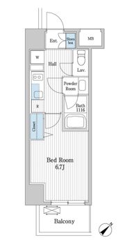 Gran Bridge Dempoの間取り画像