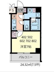イーストサイドの間取り画像