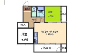 鈴が台団地分譲住宅I棟の間取り画像