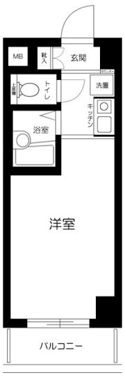 スカイコート駒場東大前の間取り画像