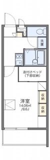 レオパレスアベニュー新涯の間取り画像