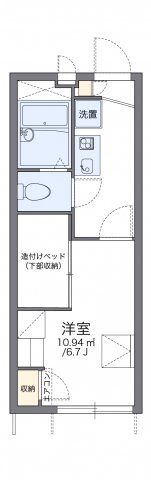 レオパレスシルク立花の間取り画像