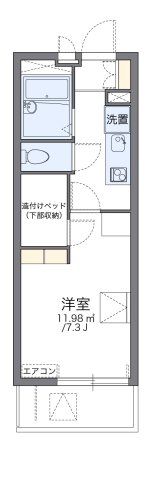 レオパレス若葉の間取り画像