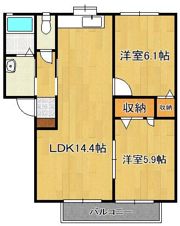 ヴィラ恋の田の間取り画像