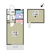 ローズアパートR-18の間取り画像