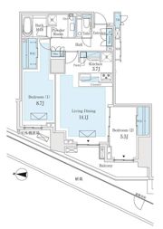 ザ・パークハウス恵比寿南の間取り画像