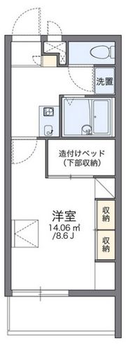 レオパレスFriendsⅡの間取り画像