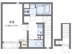 クレイノアクアパレスの間取り画像