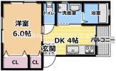 高殿ハイツの間取り画像