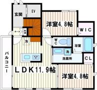カーサ右東坂の間取り画像